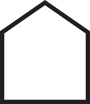 house shape geometry line