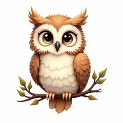 Obraz premium owl on branch