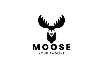 Simple Moose Logo, Moose Vector Logo