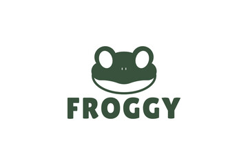 Creative Frog logo design vector illustration