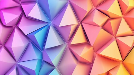 Abstract Geometric Pattern with Vibrant Gradient Colors