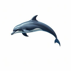 dolphin isolated on white background