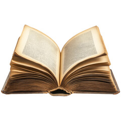 Fototapeta premium Open Book on Transparent Background