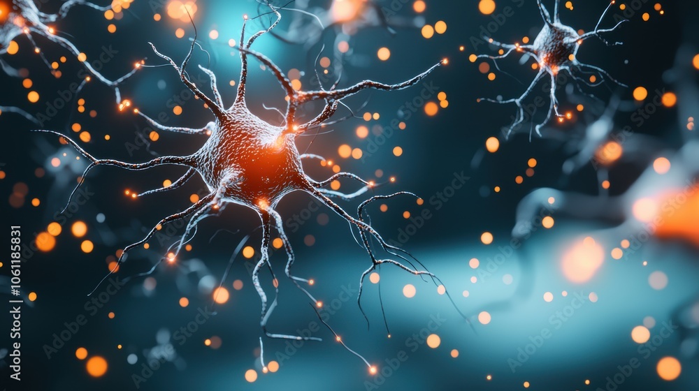 Poster a stylized representation of a neural network with glowing nodes and connections, symbolizing the co