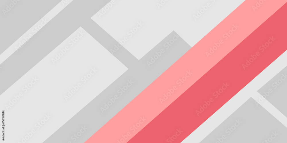 Poster white background with red diagonal lines.