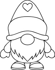 Big Bearded Gnome Vector / SVG