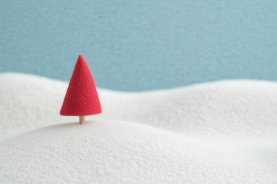 Paisagem natalina em miniatura com Papai Noel, renas e pinheiros cobertos de neve, estilo l&uacute;dico e colorido, criado por IA generativa.