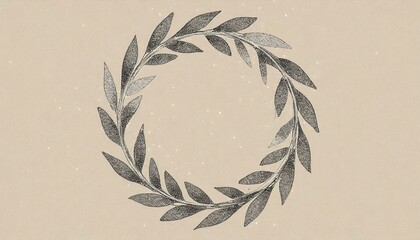 Elegant Leaf Wreath Design