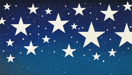 Whimsical Night Sky with Stars