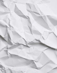 Obraz premium white crumpled and creased paper poster texture background