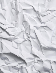Obraz premium white crumpled and creased paper poster texture background
