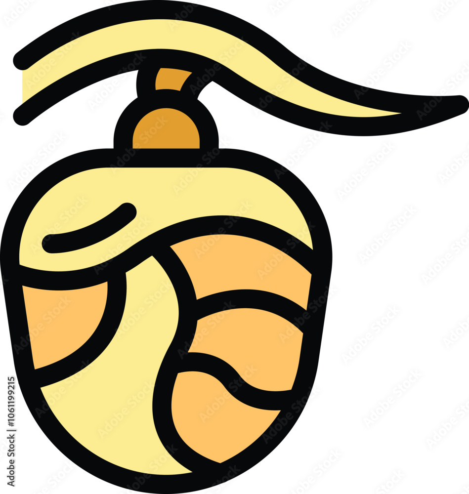 Poster opened chestnut seed being showing its inside in closeup view