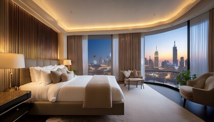 City View from Luxury Bed