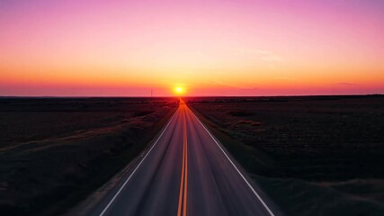 sunset empty road ai generative asphalt blue cloud drive ground highway horizon journey landscape natural nature nobody route sky speed summer sunrise traffic transport transportation travel trip way