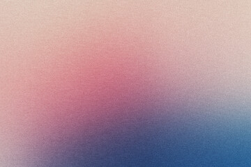 Grainy gradient background in blue and pink colors. Noise texture. abstract blue pink gradient. background design. colorful background with space for design. banner, poster