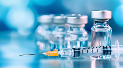 Medical syringes and vials display the crucial process of medication preparation in healthcare