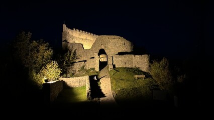 Burg im abendlicht