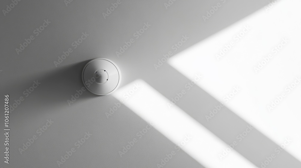 Poster modern ceiling sensor with soft light rays