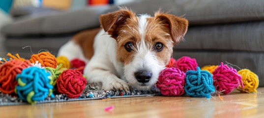 A playful pet enjoying a brand name toy or accessory designed for pets  entertainment