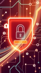 Naklejka premium Technology Login Security Concept