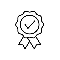 Guarantee recommended vector icon.vector flat black simple linear illustration for web and app..eps