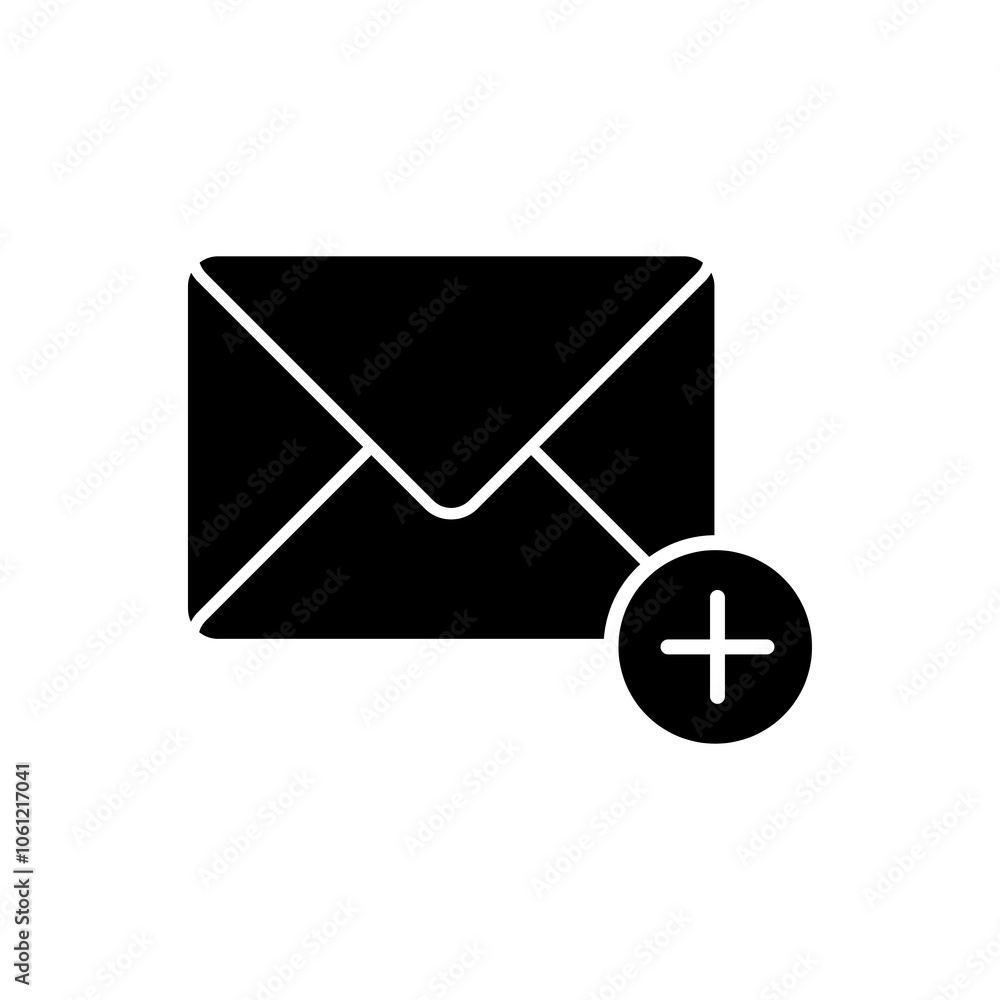 Aufkleber compose email vector icon. add mail message trendy style illustration for web and app..eps