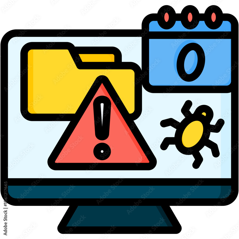 Poster zero day exploit icon