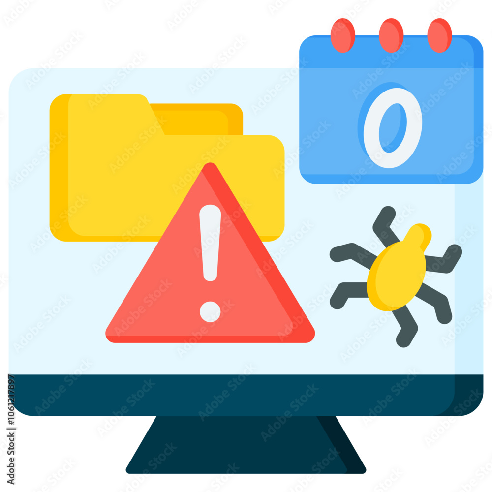 Aufkleber zero day exploit icon