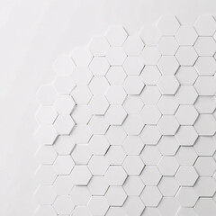 A background of white hexagonal shapes arranged in a geometric pattern