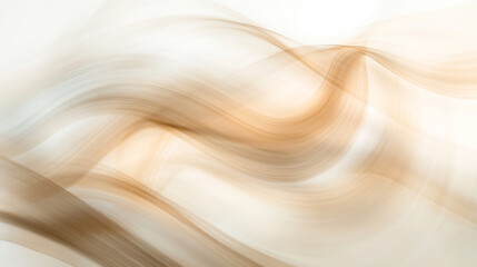 Abstract brown and beige flowing patterns creating a sense of movement in a soft background