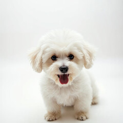 Obraz premium portrait of white terrier puppy