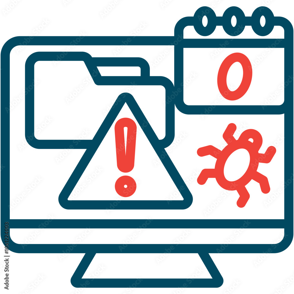 Poster zero day exploit icon