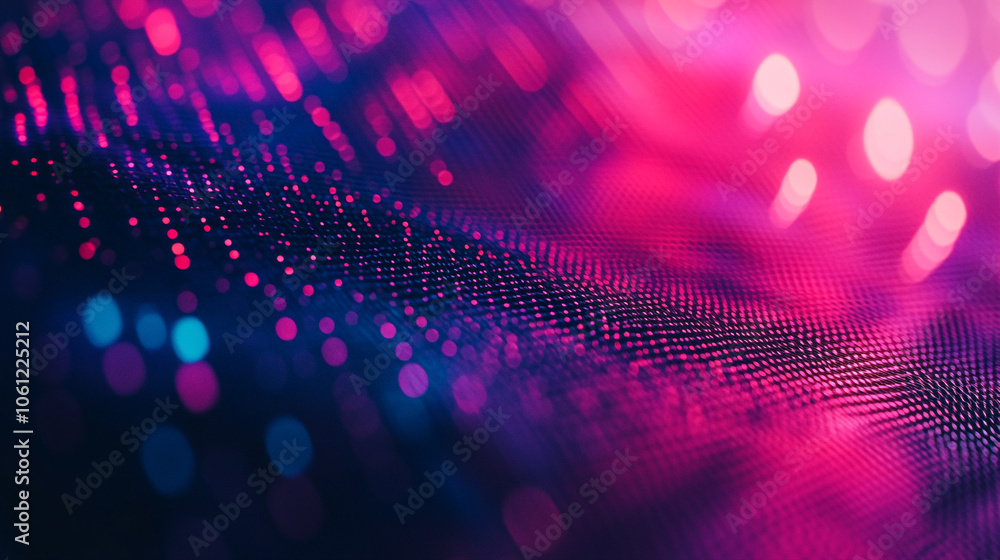 Poster colorful abstract background with vibrant lights and patterns in a digital setting