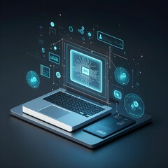 Augmented reality and artificial intelligence in business: a futuristic visualization with minimalist design