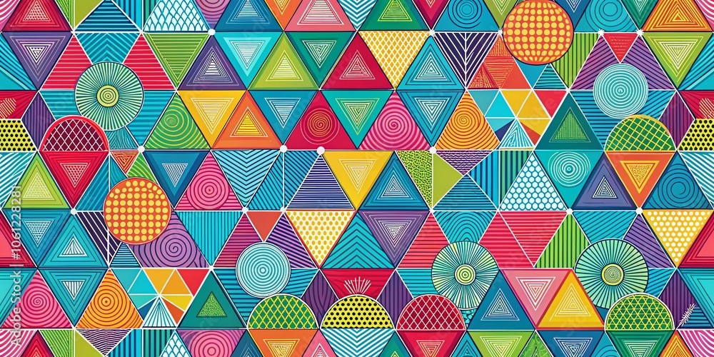 Poster seamless geometric vector pattern with thin lines - modern design for backgrounds, textiles, and dig