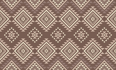 Obraz premium Ancient echoes Aztec geometric abstract seamless patterns southwest Navajo Native American tribal ethnic modern colorful for textile printing