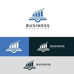 Fototapeta premium Creative Business education logo design 