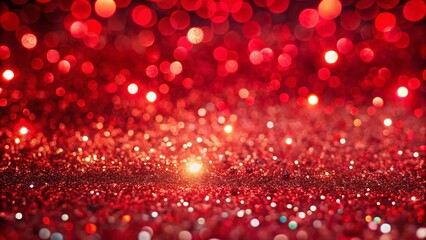 Stunning Aerial View of Sparkling Red Glitter Background for Festive Celebrations, Party Decor, or Creative Projects, High-Resolution Drone Photography, Vibrant Texture, and Shimmering Effects