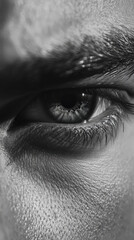 Nahaufnahme Augen, Iris, Wimpern, gesicht und Haut