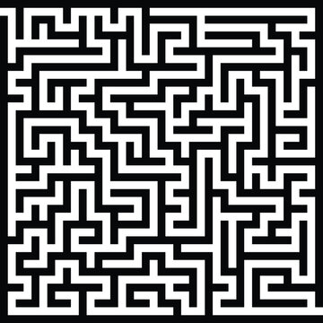 Seamless geometric maze pattern illustration, a vector labyrinth design for wallpaper and puzzle backgrounds