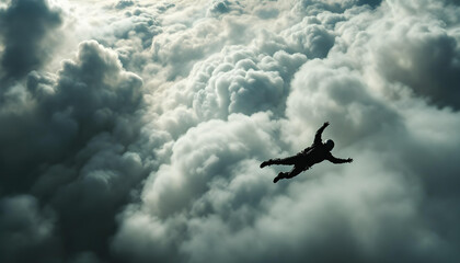 Thrilling Parachute Jump with Friends in Scenic Skies