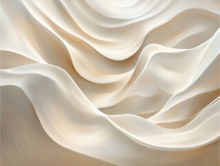 Obraz premium Smooth desert sand patterns with light beige tones and gentle shadows, offering a calming texture.