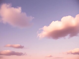 Obraz premium Pastel gradation pink blue clouds in the sky