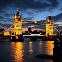 Beautiful shot of Tower Bridge in London © Hanan
