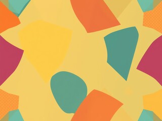 Obraz premium Abstract geometric pattern artwork featuring a mesmerizing display of intricate shapes and vibrant colors, illustration, shapes, abstract art