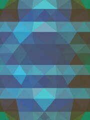 Obraz premium Abstract geometric shapes in varying shades of blue and green creating a mesmerizing background, texture, backdrop