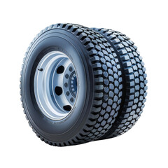 Obraz premium Heavy duty tire, white isolated background