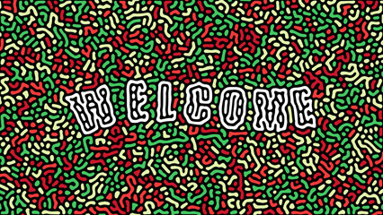 Unique Welcome Greeting Wallpaper Abstract Background for Greeting Card, Poster, Banner, Invitation, Party Backdrop