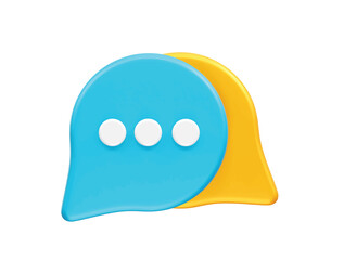 Message 3D  icon vector illustration