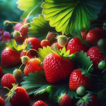 frische Erdbeeren